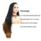 Micro Braided Box Braids Wigs Ombre Brown Braided Long Lace Front Wigs with Natural Hairline for African American Women Glueless Heat Fiber Hair Replacement Wigs Festival Drag Queen Daily Wig