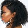 Yosoo Short Curly Wigs for Black Women, Black Hair Wigs Short Wavy Hair Wigs Fiber Wigs for Daily Party Use Women Curly Human Hair Wigs Short Human Hair Wigs Lace Front Wigs