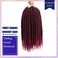 Havana Twist Crochet Hair 6 Packs 14 inch Crochet Braids Senegalese Twist crochet Hair Jumbo Havana Twist Crochet Braids(T1B/BUG)