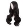 MapofBeauty 28 Inch/70 cm Cosplay Long Wavy Curly Synthetic fiber Side Bangs Anime Fashion Party Hair Wig (Black)