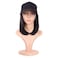 MapofBeauty 12 Inch/30 cm Short Straight Resistant Synthetic Hair Extension Baseball Hat Bob Wig (Black)