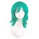 MapofBeauty 14 Inch/35 cm Short Cosplay Wolf Tail Synthetic Side Bangs Party Wig (Teal Green)