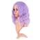 MapofBeauty Bob Wavy Short Curly Body Wave Cosplay Anime Synthetic Hair Party Wig (Light Purple to Pink)