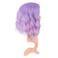 MapofBeauty Bob Wavy Short Curly Body Wave Cosplay Anime Synthetic Hair Party Wig (Light Purple to Pink)