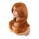 MapofBeauty 20 Inch/50 cm Long Layered With Bangs Straight Synthetic fiber Shoulder Length Hair for Daily Use or Party Wig (Orange)