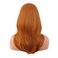 MapofBeauty 20 Inch/50 cm Long Layered With Bangs Straight Synthetic fiber Shoulder Length Hair for Daily Use or Party Wig (Orange)