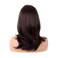 MapofBeauty 18 Inch/45 cm Layered Bangs Straight Synthetic Fiber Shoulder Length Hair Daily Use Wig (Dark Brown)