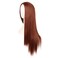 MapofBeauty 28 Inch/70 cm Women Special Long Straight Part Bangs Synthetic Wig (Ginger Orange)