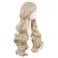 MapofBeauty 28 Inch/70 cm Charming Women Side Bangs Long Curly Full Hair Synthetic Wig (Blonde)