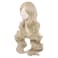 MapofBeauty 28 Inch/70 cm Charming Women Side Bangs Long Curly Full Hair Synthetic Wig (Blonde)