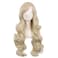 MapofBeauty 28 Inch/70 cm Charming Women Side Bangs Long Curly Full Hair Synthetic Wig (Blonde)