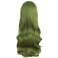 MapofBeauty 28 Inch/70cm Beautiful Special Color Air Bangs Long Wavy Curly Lolita Cosplay Wig (Light Sea Green)