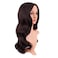 MapofBeauty 22 Inch/55 cm Fashion Long Synthetic Fiber Curly Hair Middle Part Cosplay Wig (Dark Brown)