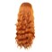 MapofBeauty 28 Inch/70 cm Long Wavy Middle Part with No Bangs Synthetic Fiber Curly Fashion Women Party Cosplay Wig (Orange)