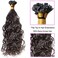 Flat Tip In Hair Extensions Natural Wave Brazilian Remy Fusion Keratin Hair 100 Strands Per Pack 1g/Strand For Women (20inch 100 Strand, Natural Color)
