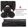 YIZE Hair 7A Brazilian Curly Hair 3 Bundles Weave 100% Unprocessed Virgin Brazilian Human Hair Extensions Natural Black Color (3pcs18)