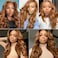 Light Brown Human Hiar Bundles Color 30 Body Wave Bundles Double Weft Brazilian Virgin Remy Hair Extensions Color 30 Bundles Human Hair Weave Brown Body Wave Bundles 24 26 28 inch