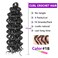 ZRQ GoGo Curl Crochet Hair Natural Hairstyles,8 Packs Water Wave Deep Twist For Women Synthetic Ocean Wave Crochet Braiding Hair Extensions(14 Inch, 1B)