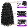 ZRQ GoGo Curl Crochet Hair Natural Hairstyles,8 Packs Water Wave Deep Twist For Women Synthetic Ocean Wave Crochet Braiding Hair Extensions(14 Inch, 1B)