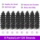 ZRQ GoGo Curl Crochet Hair Natural Hairstyles,8 Packs Water Wave Deep Twist For Women Synthetic Ocean Wave Crochet Braiding Hair Extensions(14 Inch, 1B)