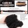 16 Inch 30Gram Afro Kinkys Bulk Human Hair for Dreadlock Extensions, Repair Locs, Create dreadlocks,Micro Twist Braids, Soft Kinky Curly Bulk for Locs Extensions(Natural Black)