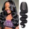 Brazilian 2x6 Human Hair Lace Closure HD Transparent 2x6 Body Wave Lace Closure Middle part Human Hair Kim K Closure With Baby Hair (16 inch, 2x6 Closure)