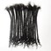 Dreadlock Extensions Human Hair With Curly Ends 0.4cm Width 10 inch 20 Strands Natural Black Loc Extensions Curly End for Women Men