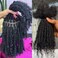 0.4cm Width Dreadlock Extensions 8 inch 20 Strands 100% Permanent Human Hair Loc Extension with Curly Ends Natural Black Curly Locs Human Hair Can Be Dyed Bleached Curled And Twisted
