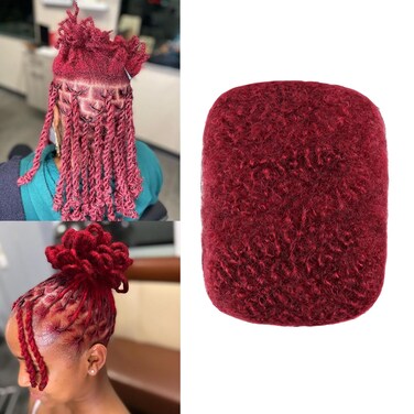Orientdreads Afro Kinkys Bulk Human Hair For Dreadlock Extensions, Repair Locs,Twist,Braiding, crochet hair,afro kinky hair 30g Pack (#Bug, 8inch)