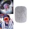 Afro Kinkys Bulk Human Hair For Dreadlock Extensions, Repair Locs, Twist, Braiding, Crochet, Afro Kinky Curly Hair Balls for Black Women, 30g Pack (8in, Grey)