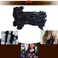 EV&amp;ET Loc Extension Human Hair 100% Huamn Hair Dreadlocks Extension Can Be Dyed Bleached Curled Handmade loc Extension for Men Women (0.6cm, 12 inch, Natural black)