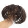 Human Hair Nature Curly Topper Replacement Fluffy Hairpiece Seamless Clip in Top Wiglet for Women Thin Hair Small Nature Black