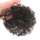 Human Hair Nature Curly Topper Replacement Fluffy Hairpiece Seamless Clip in Top Wiglet for Women Thin Hair Small Nature Black