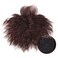 Human Hair Nature Curly Topper Replacement Fluffy Hairpiece Seamless Clip in Top Wiglet for Women Thin Hair Large Dark Brown
