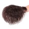 Human Hair Nature Curly Topper Replacement Fluffy Hairpiece Seamless Clip in Top Wiglet for Women Thin Hair Large Dark Brown