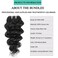 Deep Wave Bundles Human Hair with 4&times;4 Lace Closure 100% Unprocessed Virgin Hair 12A Grade Natural Color Hair Extensions for Black Women (10 10 10 10 +12)