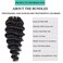 12 Inch Human Hair 4 Bundles Deep Wave Human Hair 100% Unprocessed Virgin Hair 12A Grade Natural Color Hair Extensions for Black Women(12'' 12'' 12'' 12'')
