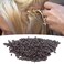100g Glue, Hair Adhesive Granule Beads for Hot Fusion, Brown Fusion Italian Rebond Granules Beads for Nail I Tip Hair Extensions