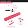 10pcs Hair Extensions Hanger Bags with Wooden Hanger Dust proof Wig Storage Bag Portable Hair Extension Storage Bag Strong Holder Wigs Carrier Bags with Transparent Zip Up Closure -Pink