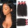 10A Water Wave Bundles with Closure (26 28 30+20) Wet and Wavy Brazilian Virgin Human Hair 3 Bundles with 4x4 Lace Closure with Baby Hair Free Part 1B# Curly Wave Human Hair Extensions