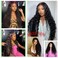 13x4 Deep Wave Lace Front Wigs Human Hair 200% Density Pre Plucked 13x4 HD Transparent Lace Frontal Wigs Human Hair Glueless Curly Wigs for Black Women 30 Inch