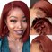 Reddish Brown Bob Wig Human Hair 13x4 Frontal Lace Wig 180% Density Colored 33B Reddish Brown Straight Bob Auburn Pre Plucked with Baby Hair Glueless Copper Red Brazilian Virgin Human Hair Wigs