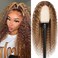 Azibo Highlight 13x5 HD Lace Front Wigs Human Hair Pre Plucked 200% Density Water Wave 4/27 Ombre Honey Blonde Lace Front Wigs Human Hair 24inch