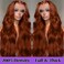 200% Density 13x6 Reddish Brown Lace Front Wigs Human Hair Pre Plucked 20 Inch Body Wave Hd Lace Front Wigs Human Hair Copper Red Lace Frontal Wigs Human Hair 13x6 Colored 33# Glueless Wigs