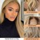 Highlight Ombre Lace Front Wig Human Hair 13x6 Lace Front Wigs Pre Plucked Straight Lace Frontal Wigs Colored Human Hair Wigs for Women 180% Density