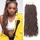 16 Inch Faux Locs Crochet Hair Brown 7 PCS Soft Locs Crochet Hair Goddess Locs Hair Extensions