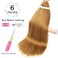 6 Packs Blonde Braiding Hair Pre Stretched #27 Color Honey Blonde Pre Stretched Braiding Hair 36inch Long Synthetic Hair Extensions For Braids Hot Water Setting Soft Yaki Texture(#27,6Pack)