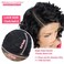 Rebecca Fashion Water Wave Bob Lace Front Wigs Human Hair 13x5.5x0.5 Large C Part Side Lace Front Wigs for Women 100% Brazilian Virgin Human Hair (12inch, Natural Color)