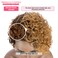 Rebecca Fashion Ombre Brown Blonde Curly Pixie Cut Lace Front Wigs Human Hair Water Wave Short Pixie Cut Wig Side Part 13x5.5x0.5 HD Lace Pixie Cut Lace Front Wigs Human Hair