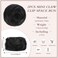 BOGSEA 2PCS Space Buns Hair Pieces,Mini Claw Clip in Hair Bun Hair Pieces Synthetic Scrunchies Princess Leia Buns Hair Extension Space Buns Clip in Hair Pieces for Women (Natural Black)